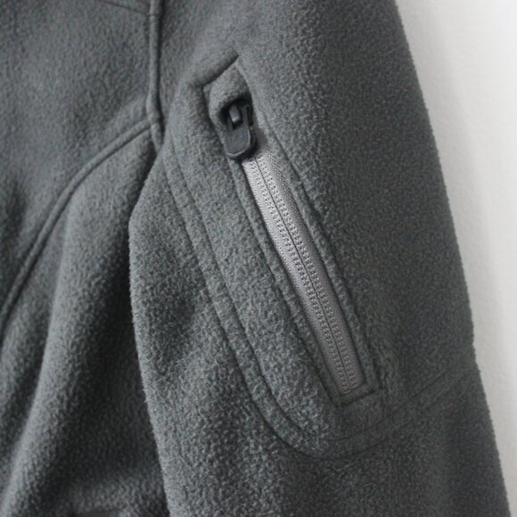 Triple Aught Design Grey Fleece Zip-Up Utility Jacket with Pockets Small - Picture 4 of 7